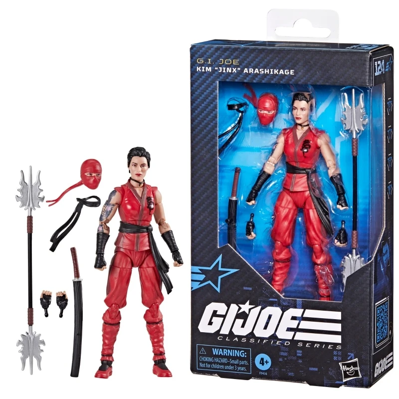 

In Stock Hasbro G.I. Joe Classified Series Kim Jinx Arashikage Collectible 6-Inch Ninja Action Figure with 7 Accessories 1/12