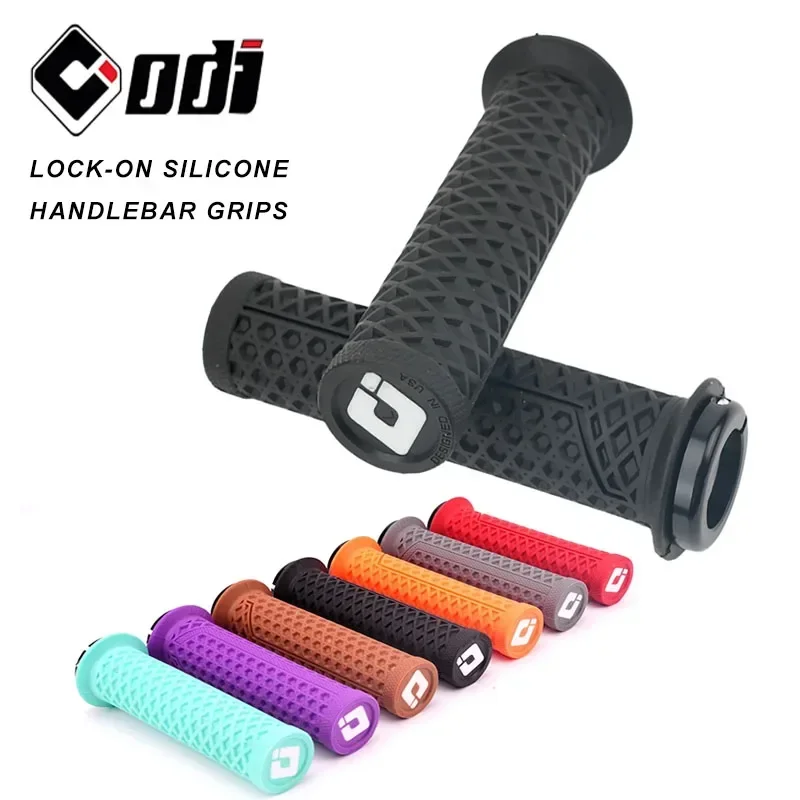 ODI VS-21 MTB Handlebar Grips Silicone Lock-On Bicycle Cover Anti-slip Shock Absorption Handle Parts Bicycle accessories
