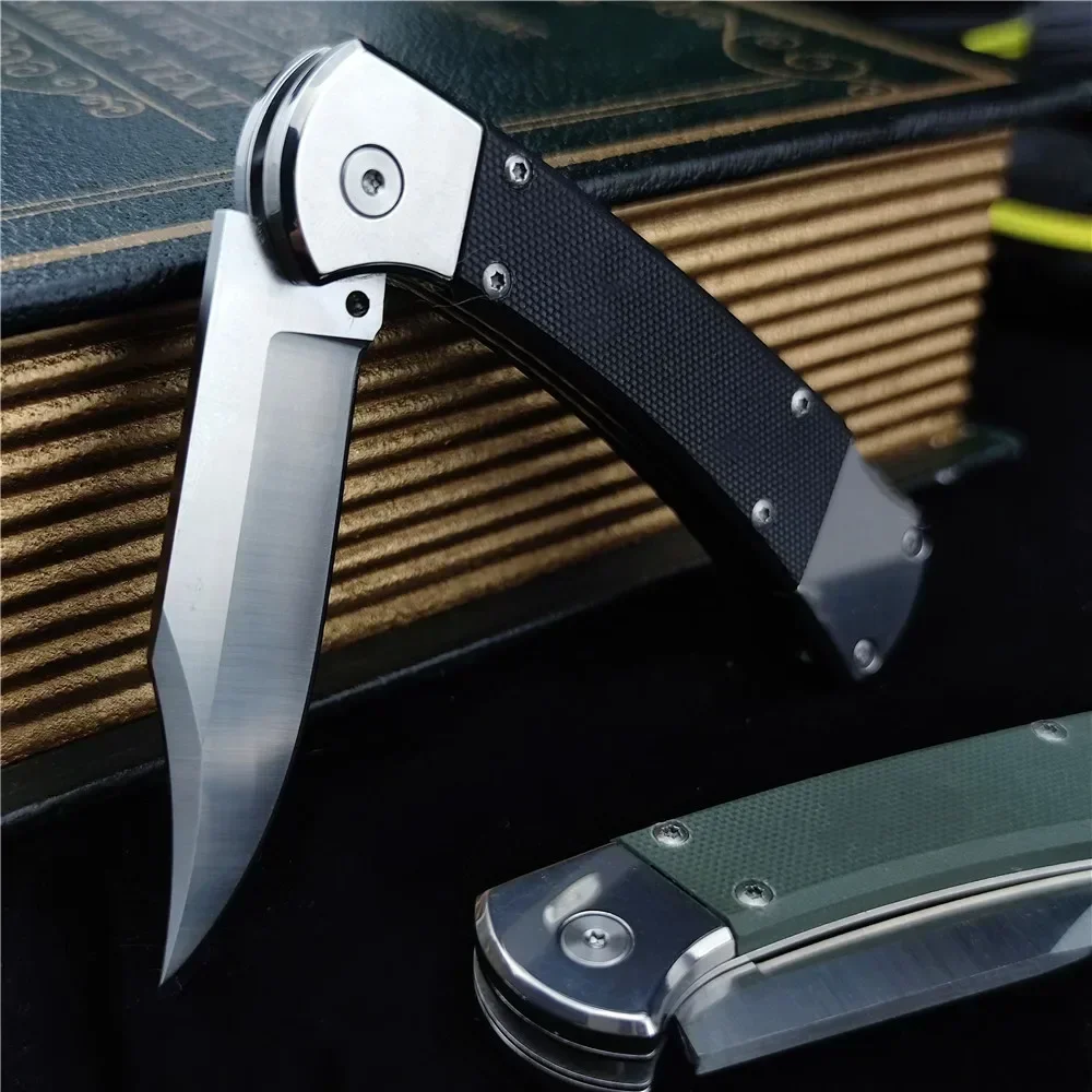 Outdoor Elite Tactical Folding Knife 440C Blade G10 Handle Multi-function Fishing Camping Tool Hiking Self-defense Hunting Knife