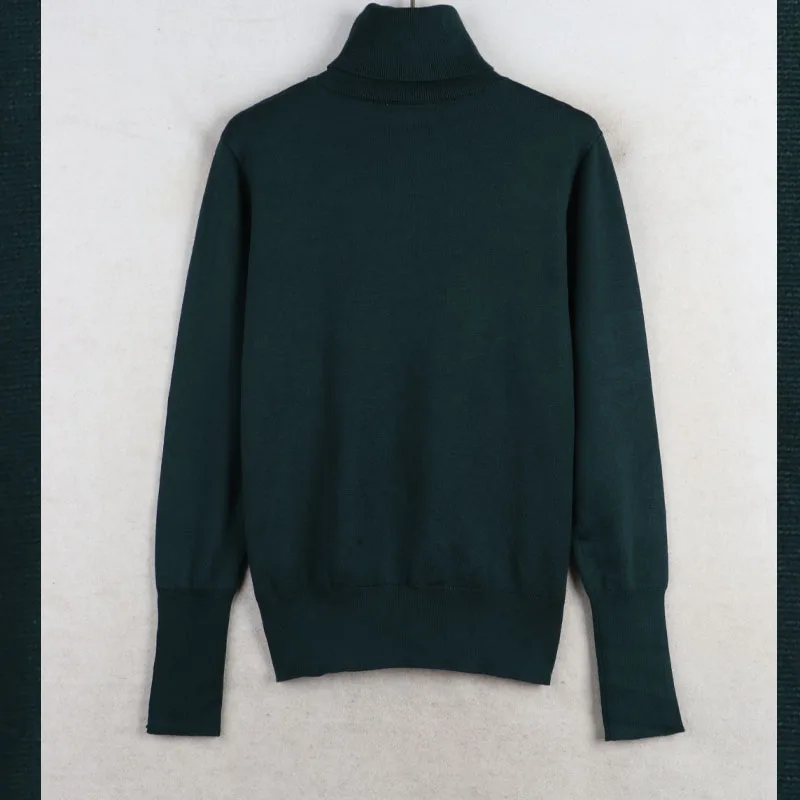 Sunine Home خريف شتاء جديد كبير الحجم المرأة عالية الياقة طويلة Sve العلوية تريكو قاعدة طبقة سترة الحلو Sle