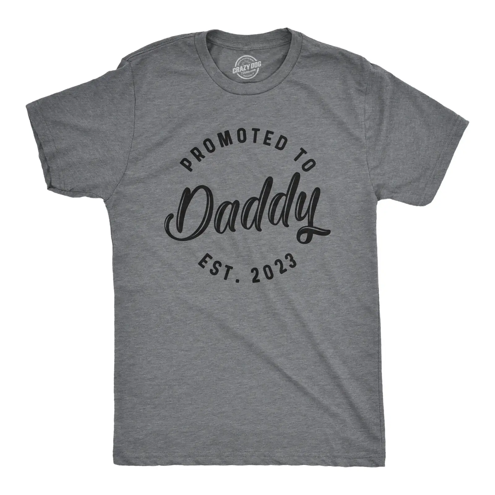 Mens Promoted To Daddy 2024 2023 2022 2021 2020 T Shirt Fathers Day for New Best