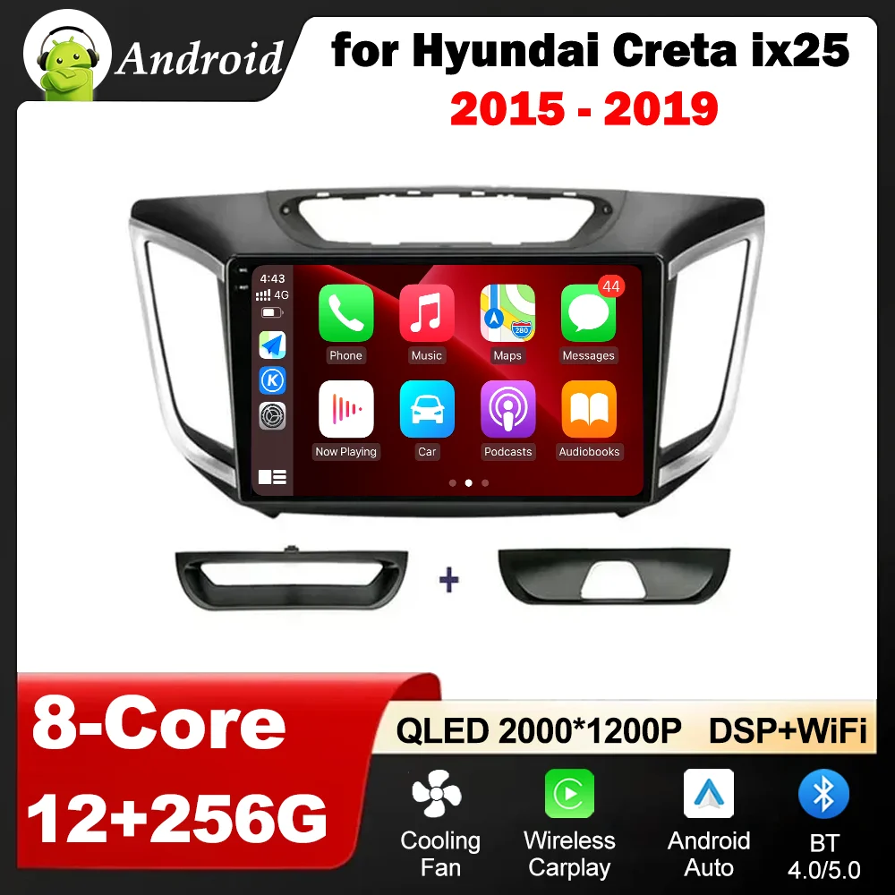 

Android OS for Hyundai Creta ix25 2015 - 2019 Car Video Mulltmedia Player Autoradio DSP Stereo IPS Screen Head Unit Accessories