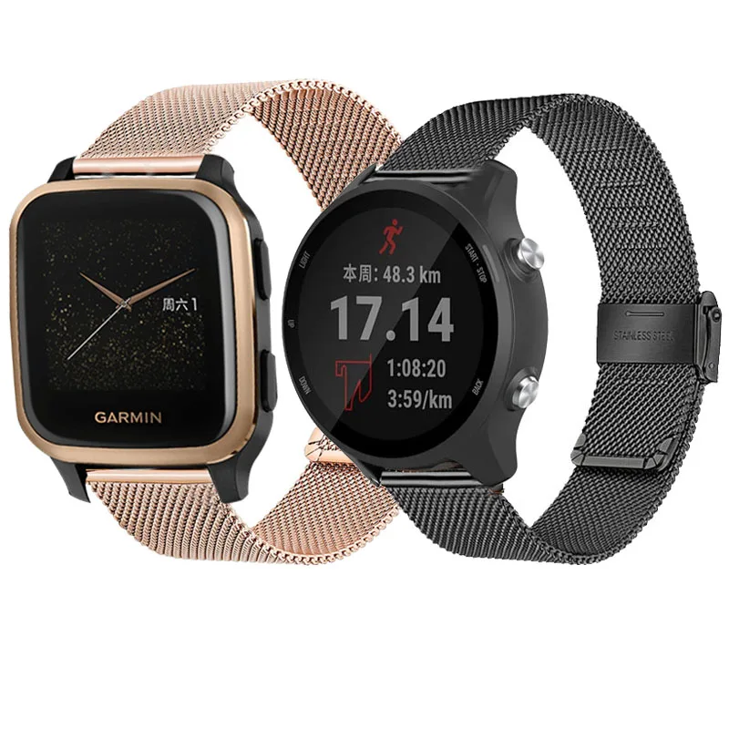 18 مللي متر 20 مللي متر 22 مللي متر حزام ساعة اليد ل Garmin Forerunner 255 158 55 245 645 حزام الساعات ل Garmin vivoactive 3 4s/venu 2 plus 2s Sq Music