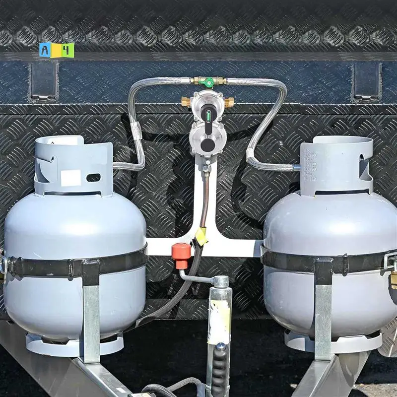 

A04E-RV Регулятор пропана со шлангом, сверхмощный 2-баковый 2-ступенчатый регулятор пропана с автоматическим переключением LP и манометром