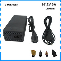 67.2V 3A Li-ion Charger 60V 60 Volt 16S 20AH 30AH Li ion Lithium Battery Charger 60V3A 3pin IEC