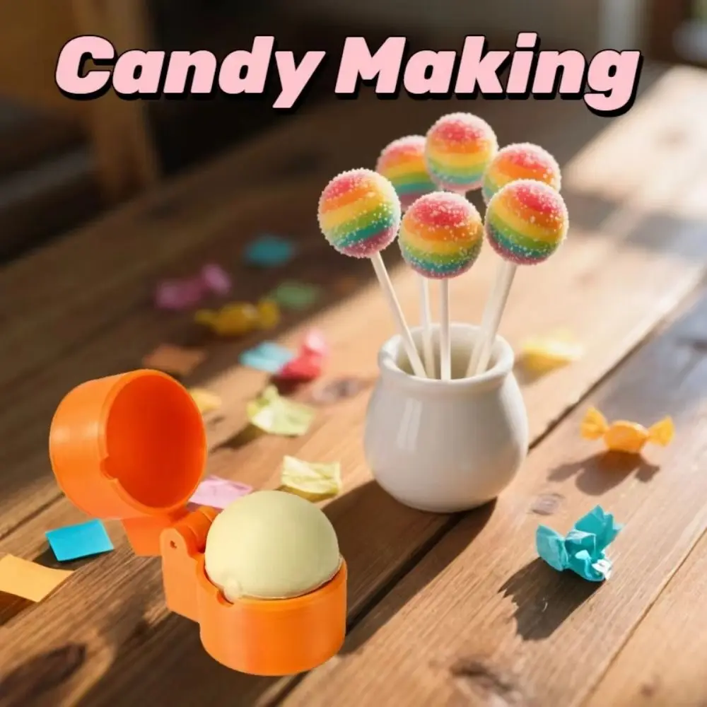 3D Printing Round Lollipop Mold Sphere Shapes Non-Stick Sphere Making Tool Heart-shaped Molds Pressing 3D Cake Pop Mold