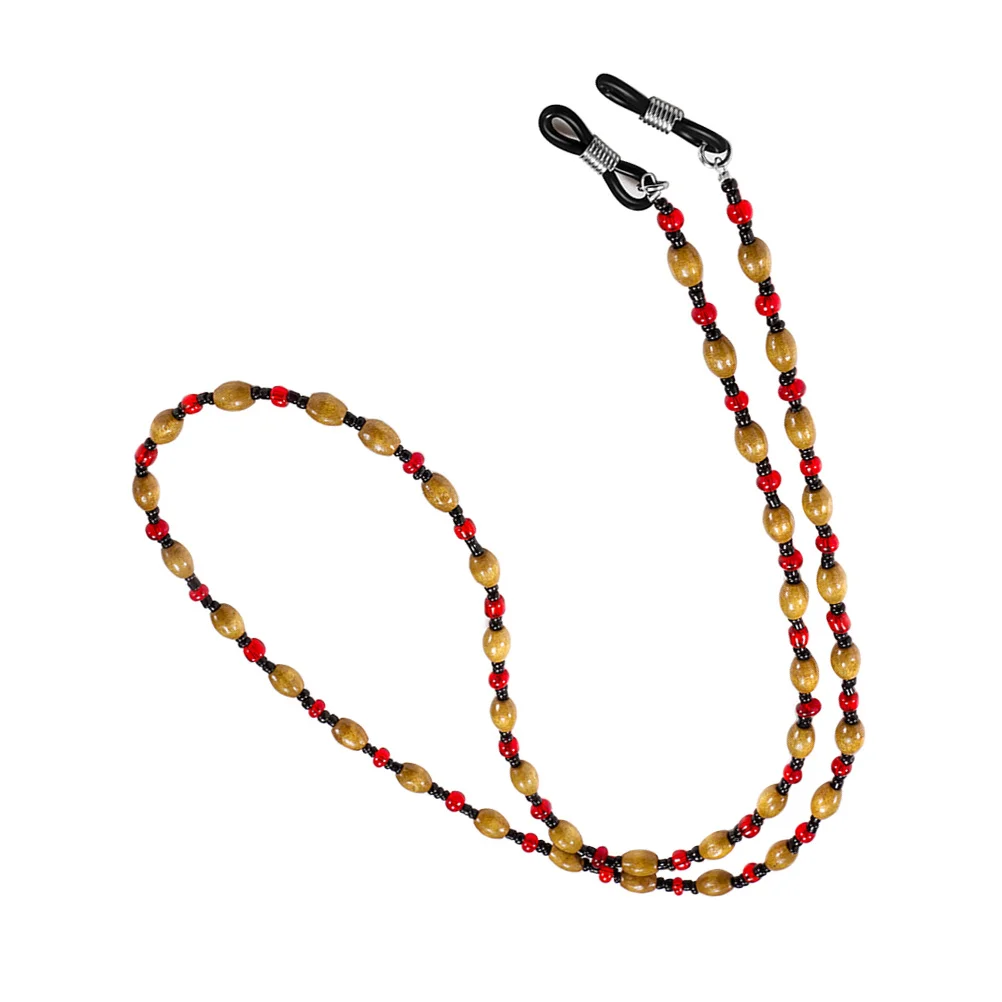 

1Pcs Eyeglasses String Holder Stylish Beaded Chain Lightweight Comfortable Wear for Daily Use Reading Glasses Anti-Fall Safety