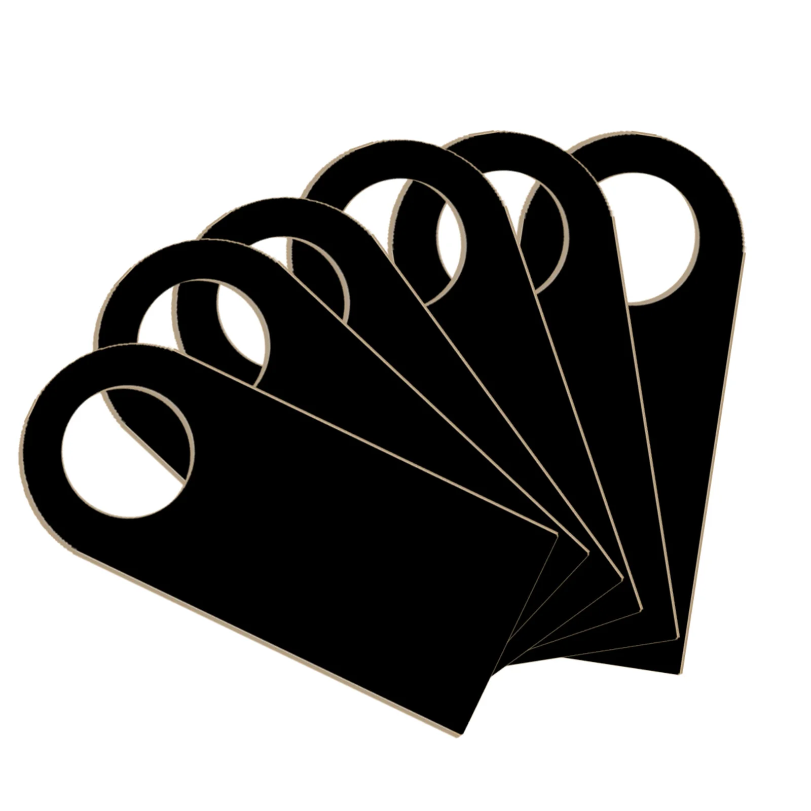 

6Pcs Mini Wooden Chalkboard Door Knob Hanger Tags Reusable Home Decor Signs for Bedroom Kitchen Cabinet Message Board Decoration