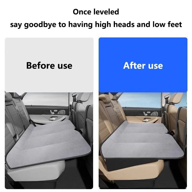 3pcs Car Leveling Pad All-Season Car Seat Cushion - Sponge Filled Flattening The Rear Seats Of The Car With Sleeping Mats Fit view 3