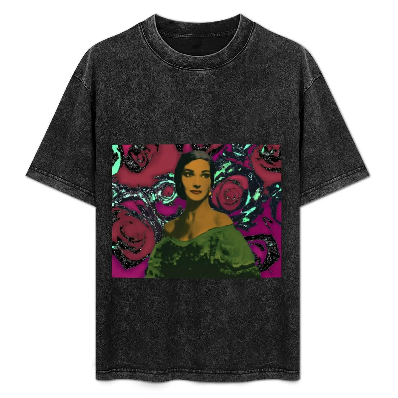 Maria Callas - ruby red T-Shirt animal prinfor boys custom t shirt plus sizes T-shirts for men cotton