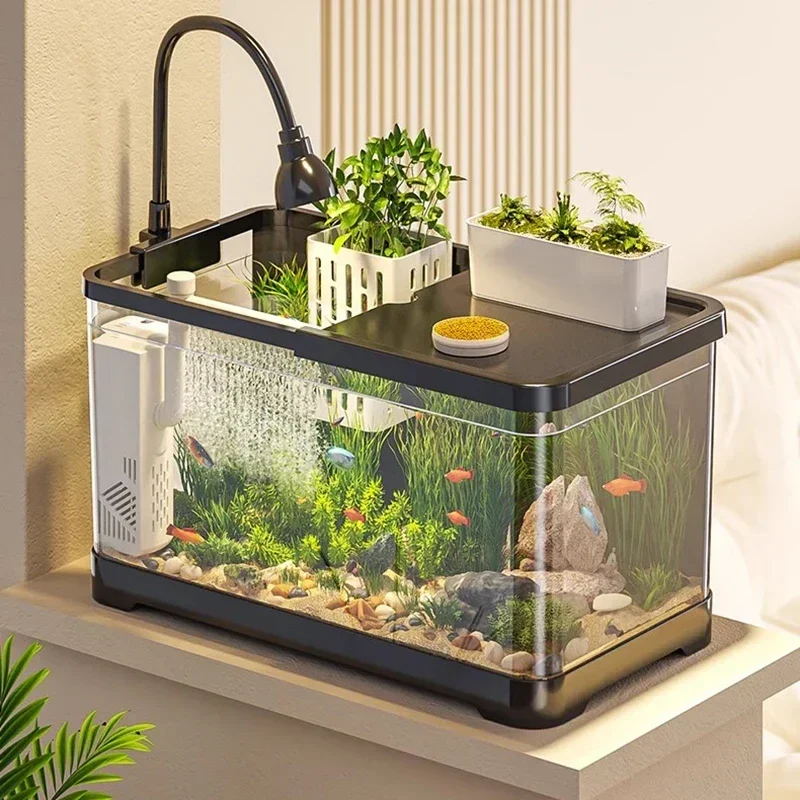 

Shrimp Guppy Fish Tank Shrimp Artemia Aquadragons Aquaponic Fish Tank ReptilePeceras De Cristal Aquarium Living Room Decoration