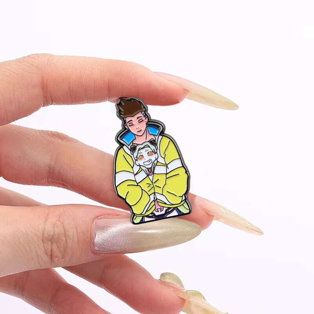 Cartoon-Klassiker-Anime-Brosche, kreative Anime-Peripheriefiguren, Emaille-Anstecknadel, modischer Kragen-Schmuck, Metallabzeichen, Dekoration, Geschenke – Detail 6