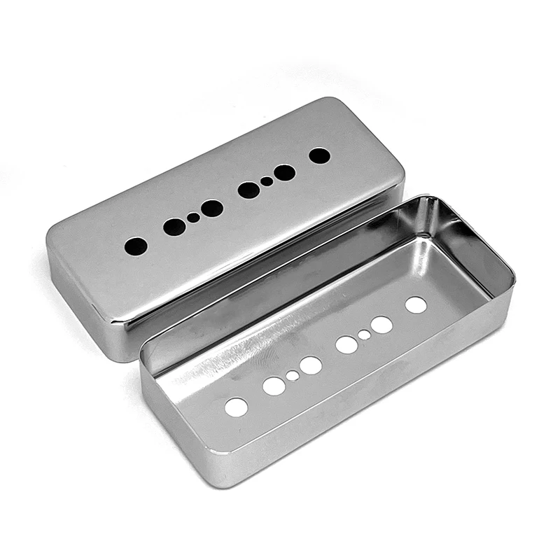 2Pcs Brass Cover for P90 Style Pickup 85.5x34.5mm Lid/Shell/Top 6 Hole/Sealed Cover 50/52