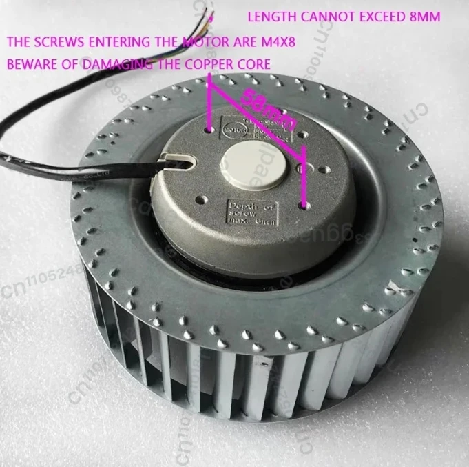 

Высокоскоростной двигатель с медным сердечником, прецизионный подшипник, двигатель с внешним ротором, большой объем воздуха, низкий уровень шума, центробежный вентилятор с прямым наклоном.