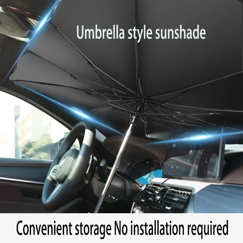 

Car sunshade umbrella Sunshade for the front windshield inside the car Sunscreen and thermal insulation Convenient storage