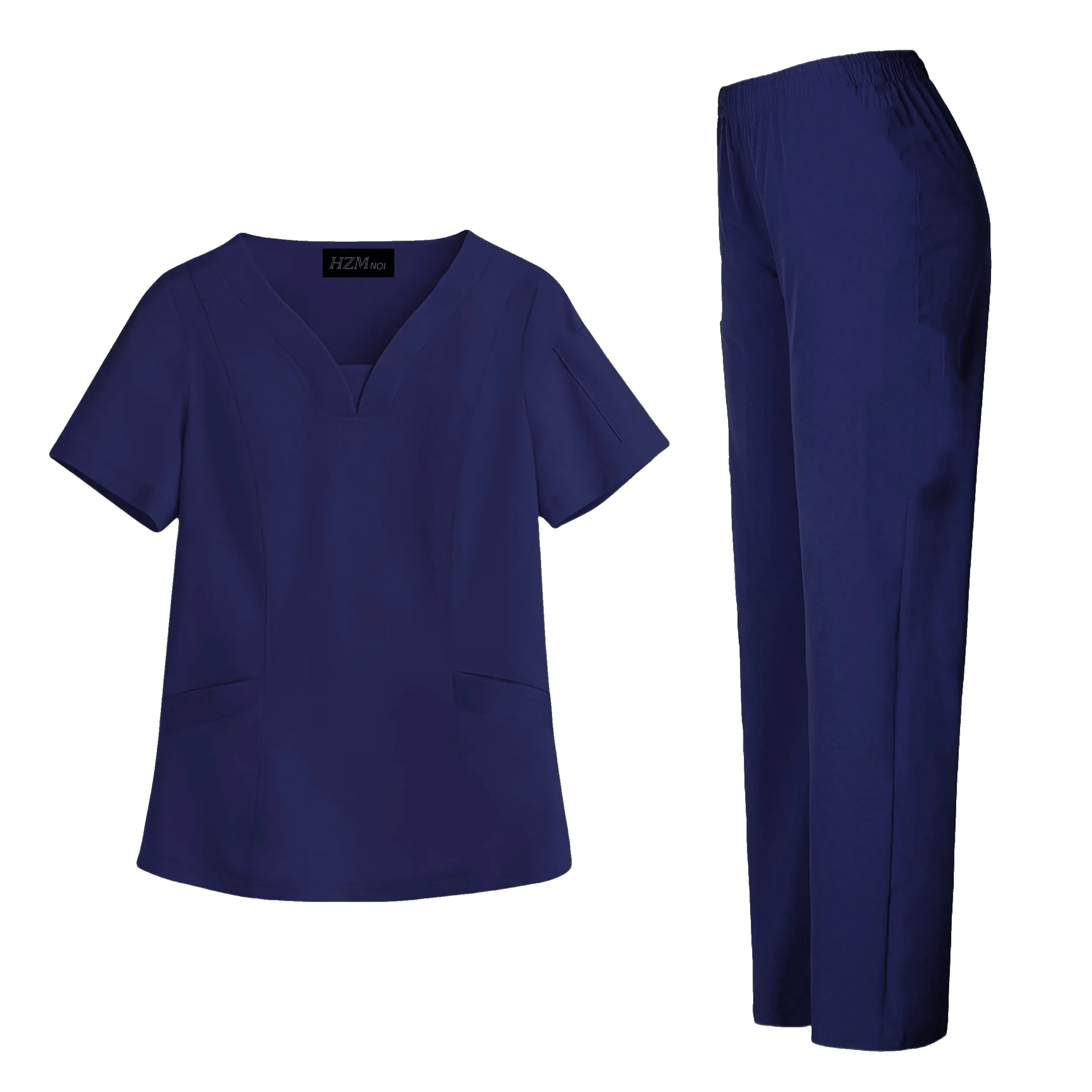 Uniformes quirúrgicos para mujer, conjunto de ropa de trabajo para enfermera médica, salón de belleza, Top clínico y pantalón, traje de túnica de enfermería para médico y Spa