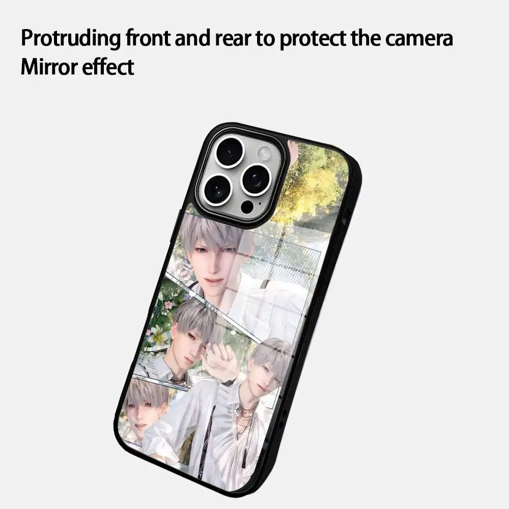 

Phone Case Glass Cover Phone Case For Iphone 16 15 14 12 11 13 Pro Max Mini Puls Attrac Love And Deepspace tion CASE