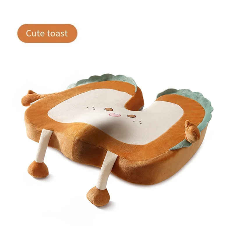 A20F-Cartoon Seat Cushion Office Long-Term Sitting Waist Back Cushion Car Waist Pillow Seat Waist Care Chair Back Cushion