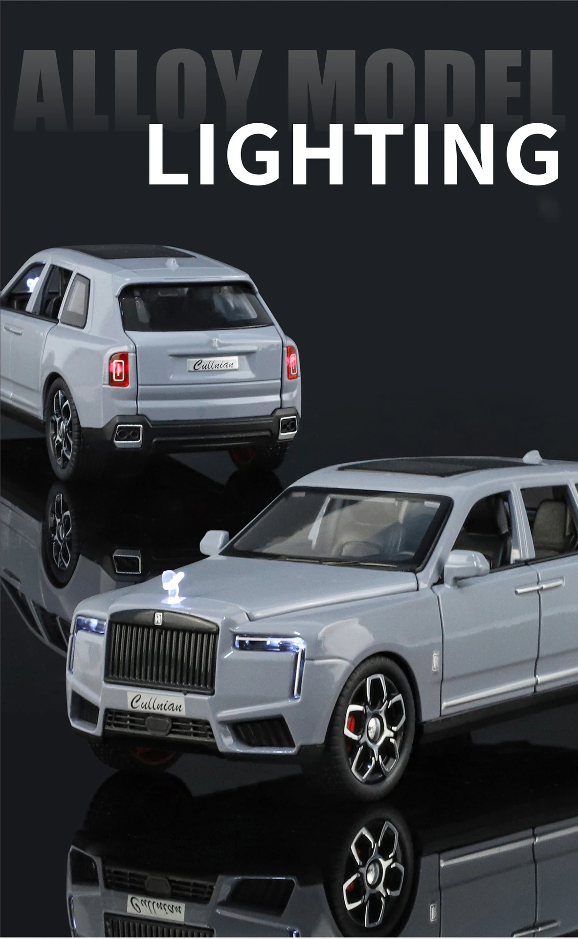1/32 2025 Rolls Royce SUV Cullinan Legierung Luxusauto Modell Druckguss Metall Spielzeug Geländewagen Auto Modell Sound und Licht Kinder Geschenk – Detail 5