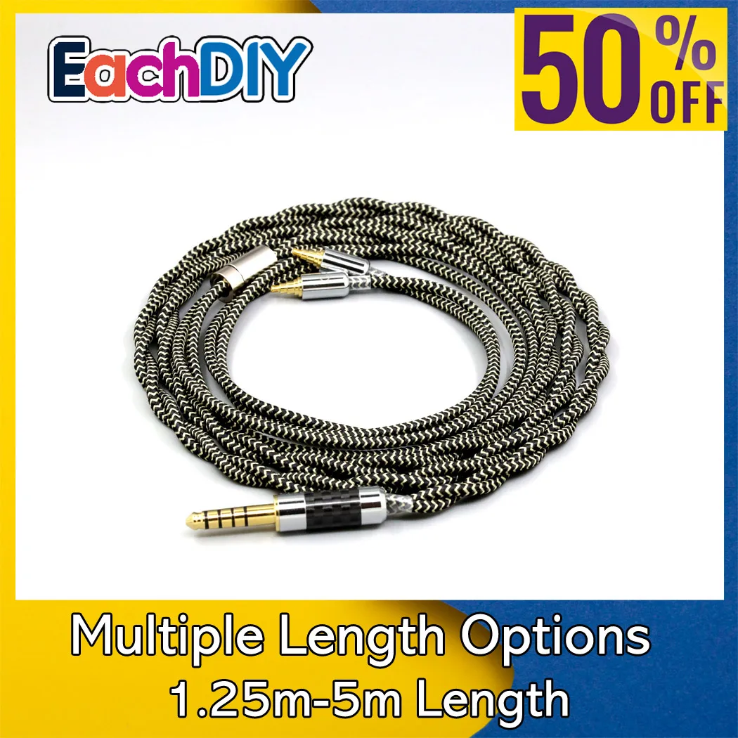 

2 Core 2.8mm Litz OFC Earphone Shield Braided Sleeve Cable For Sennheiser IE40 Pro IE40pro LN008960