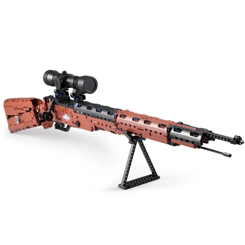 deTECH Kar98k Mauser Sniper Rifle Bouwstenen High Power Creatieve Militaire Pistool Baksteen Model Kit Jongens Speelgoed Volwassenen Geschenken 653PCS
