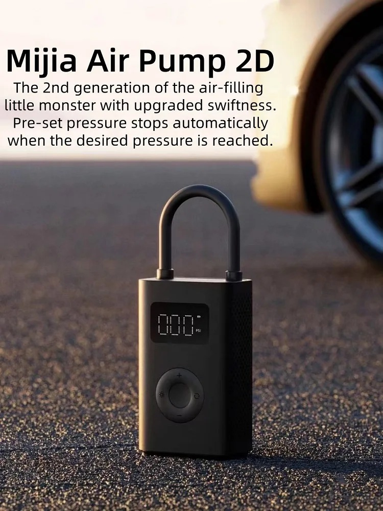 AliExpress MIJIA Mijia Inflatable treasur Air Compressor 2D 2000mAh Portable Inflator Air Pump 2D For Bicycle Car Motorcycle Ball