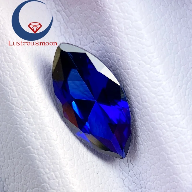 مختبر نمت الياقوت الأزرق الملكي ماركيز قطع الماس الاصطناعية حجر أحجار كريمة مفكوكة مع شهادة AGL سحر لصنع المجوهرات