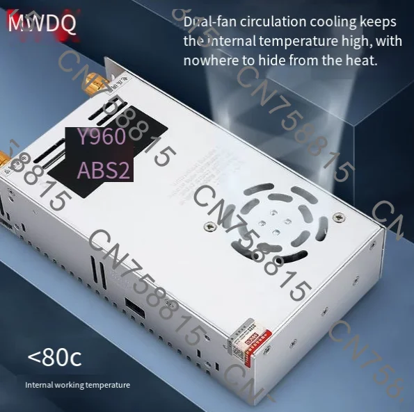 Adjustable 0-24V Charging 0-36V 0-60V 0-80V，DXS-500 Switching Power Supply 0-48V DC 500W Digital Display