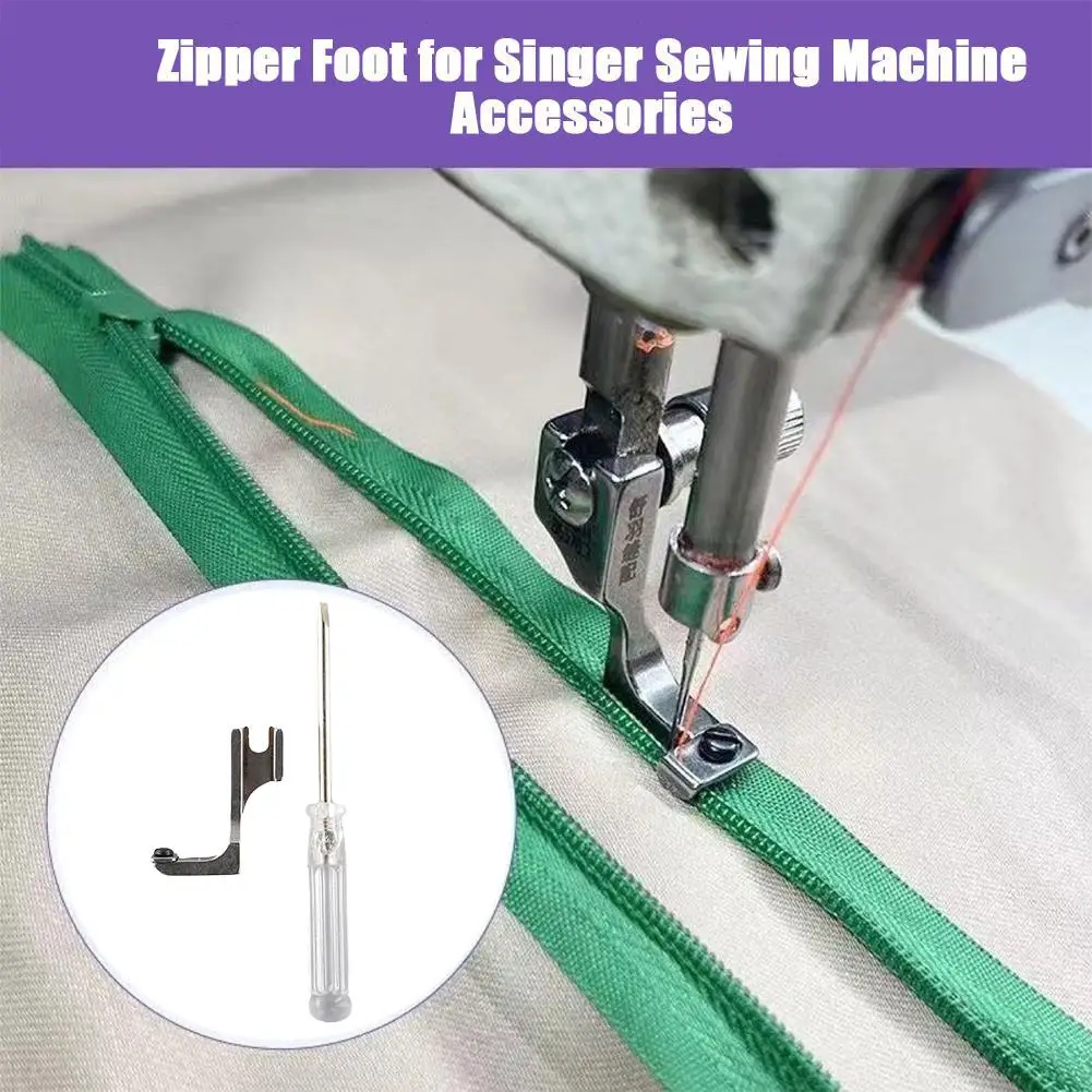 Zipper Foot For Singer Sewing Machine Accessories Adjustable Invisible Zipper Foot Presser For Singer Sewing Machine Access B5y6