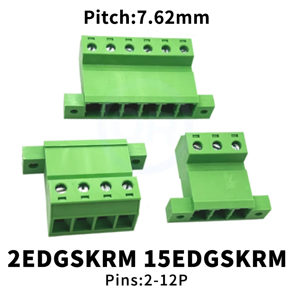 (5 قطعة) KF 2EDGSKRM 7.62 مللي متر تيار عالي مع العروات أطراف توصيل بعقب بدون لحام 15EDGSKRM-7.62 زوج سريع 2 ~ 12Pin