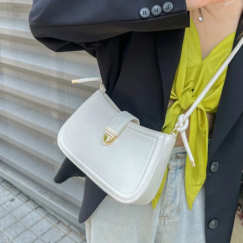 Light Luxury Women\'s Shoulder Bag Solid Zipper Hasp Square Crossbody Bags Female 2022 New Fashion Trend Ladies Handbags