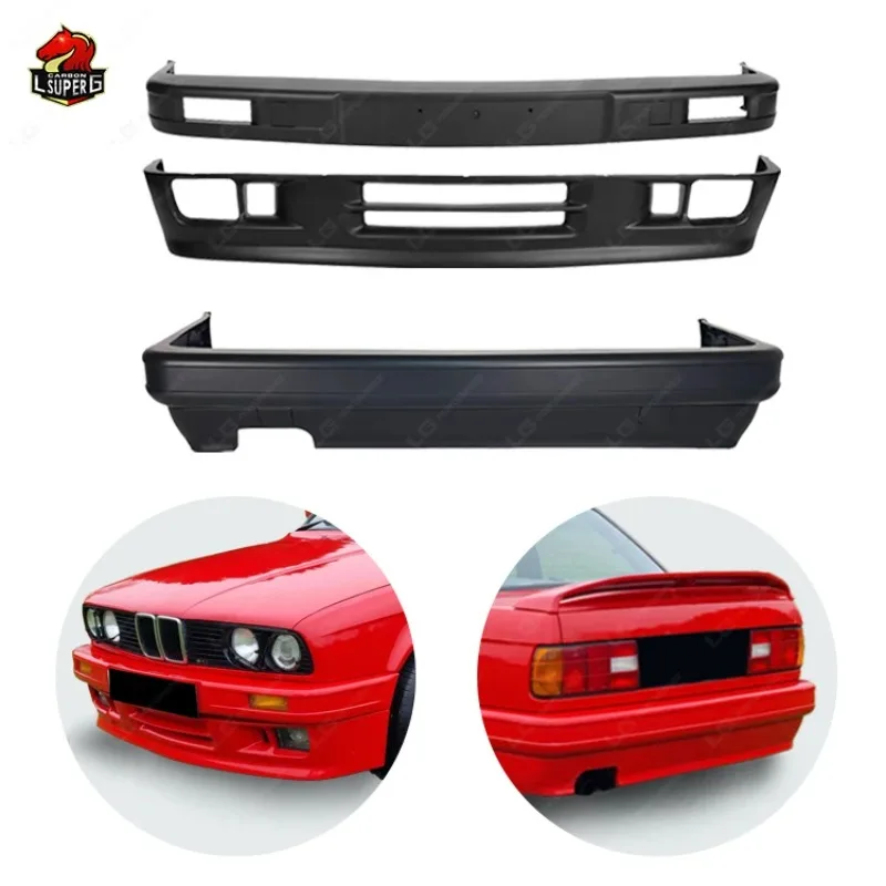 

Accessories M Sports Car Bumper Car Bodykit For BMW 3 Series E30 1982-1993 Change MT Modified Front Rear Bumper Body Kit
