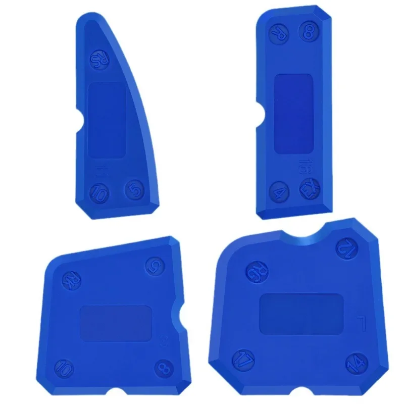4-Piece Silicone Caulking Tool Set - Versatile, Easy Clean-up, & Professional Sealant Spreading