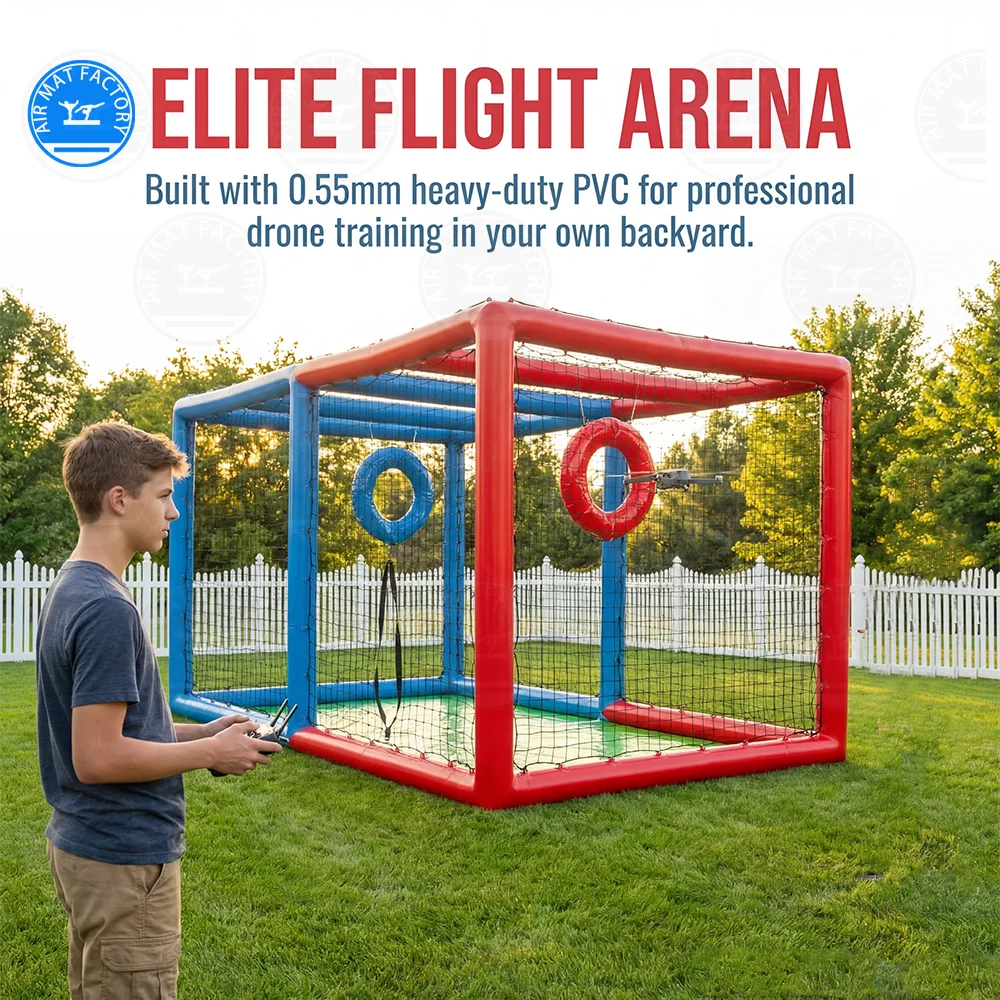 

6m Commercial Inflatable Drone Soccer Arena UAV Game Field Net Tent Outdoor Training Competition Course Educational Flying Cage