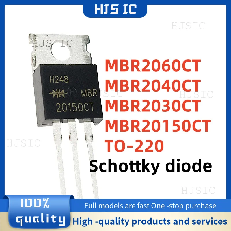 10 PZ NUOVO 100% qualità MBR2060CT 2060CT MBR2040CT 2040CT MBR2030CT 2030CT MBR20150CT 20150CT TO-220 Diodo Schottky elettronica