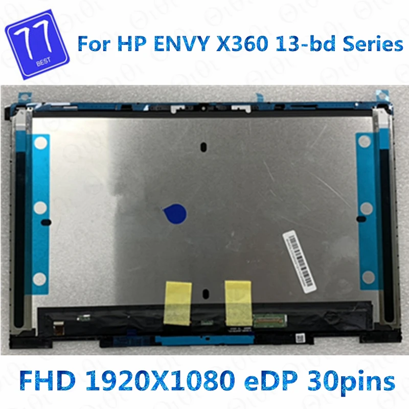 

13.3''FHD 1920X1080 30 Pins Touch LCD Screen Assembly NV133FHM-N5T N133HCG-GF3 For HP ENVY X360 13-bd 13m-bd0033dx 13m-bd0023dx