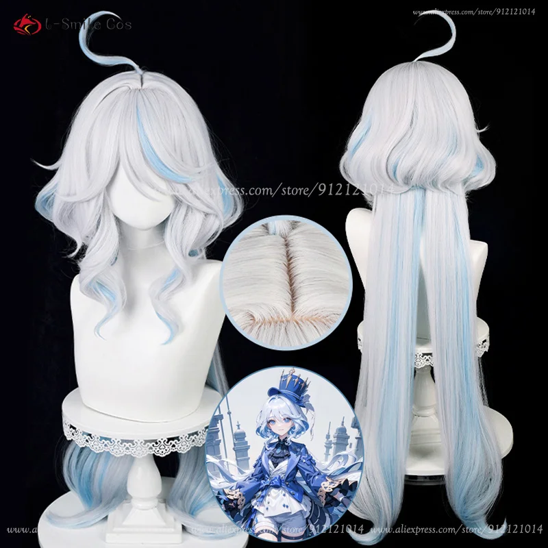  Fontaine Lynette Lyney Freminet Arlecchino Clorinde Wriothesley Navia Sigewinne Furina Charlotte Cosplay Wigs