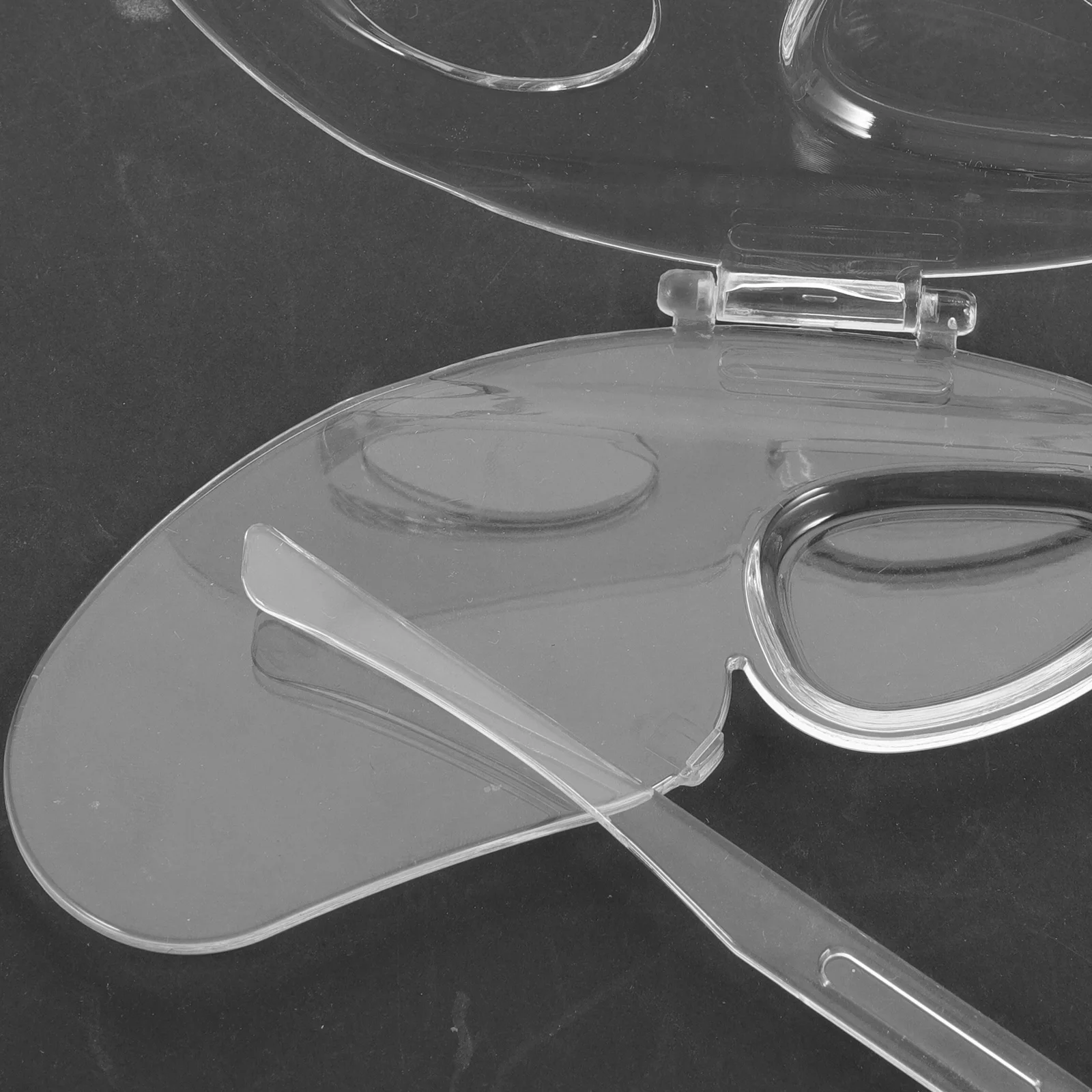 

1 set Butterfly Makeup Mixing Palette Clear Acrylic Foundation Plate for Blending Liquid Professional Storage