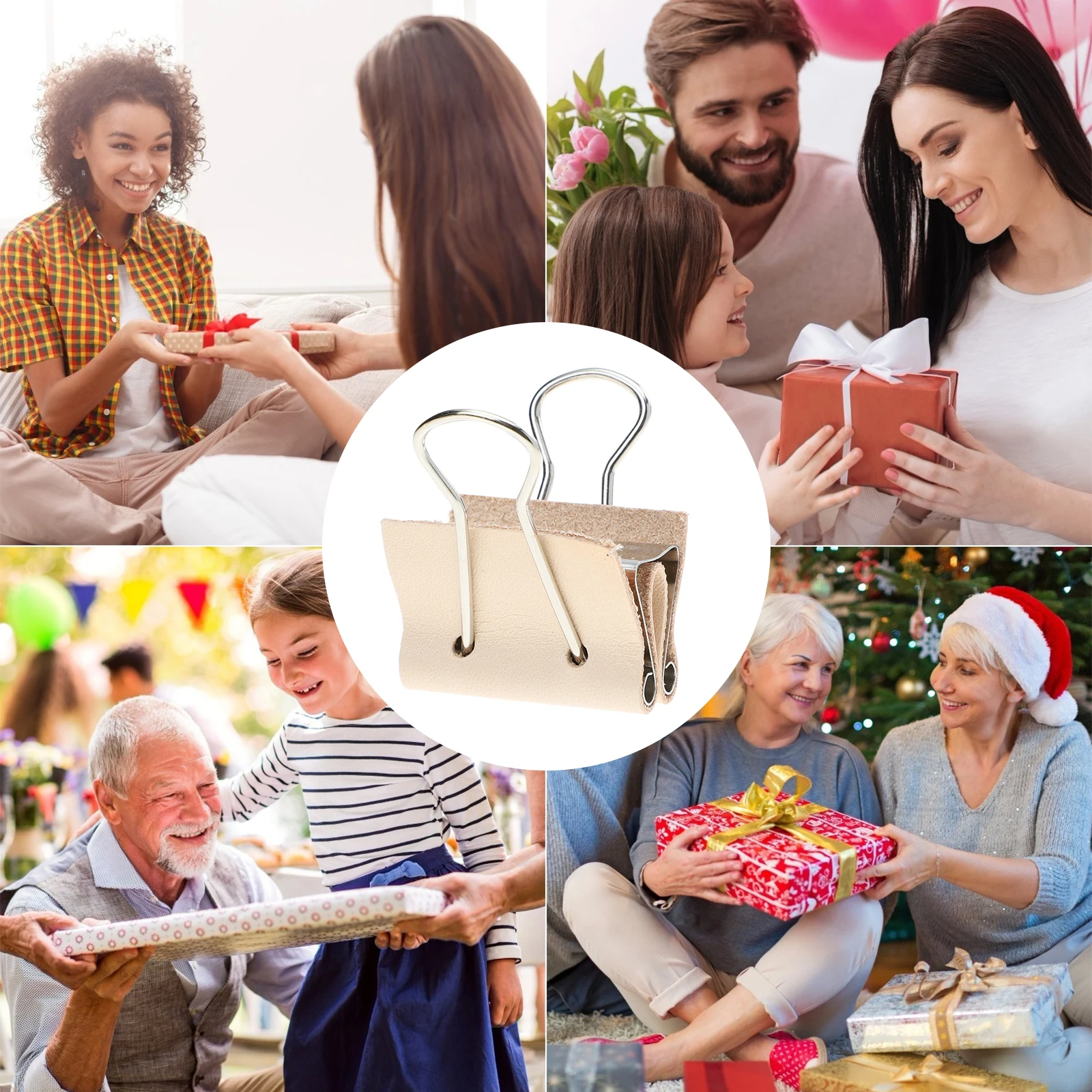 5 Pcs Dovetail Clip Binder Clamp Ticket Clips Fixing Hand Making Paper Phoenix DIY