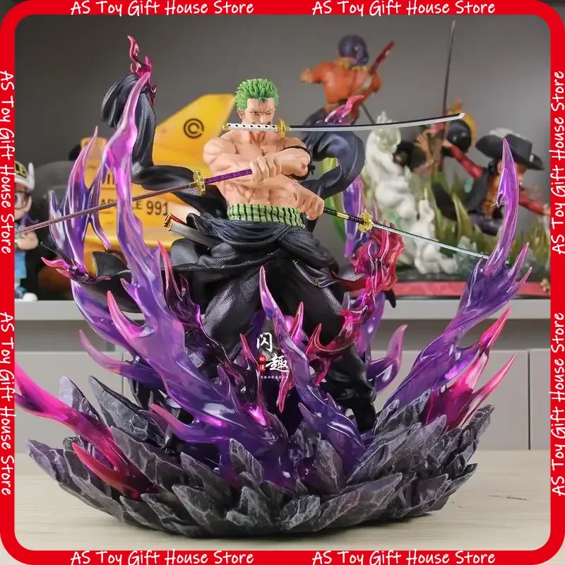 JT One Piece Roronoa Zoro wütende Anime-Figur, PVC-Statue, Sammlermodell, Raumdekoration für Anime-Sammler, Weihnachtsgeschenk