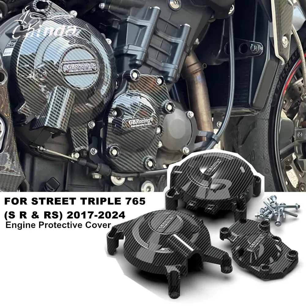 pour-triumph-street-triple-765-r-s-rs-street-triple-765rs-2017-2025-ensembles-de-couvercles-de-moteur-de-moto-capot-protecteur-couvercle-de-moteur
