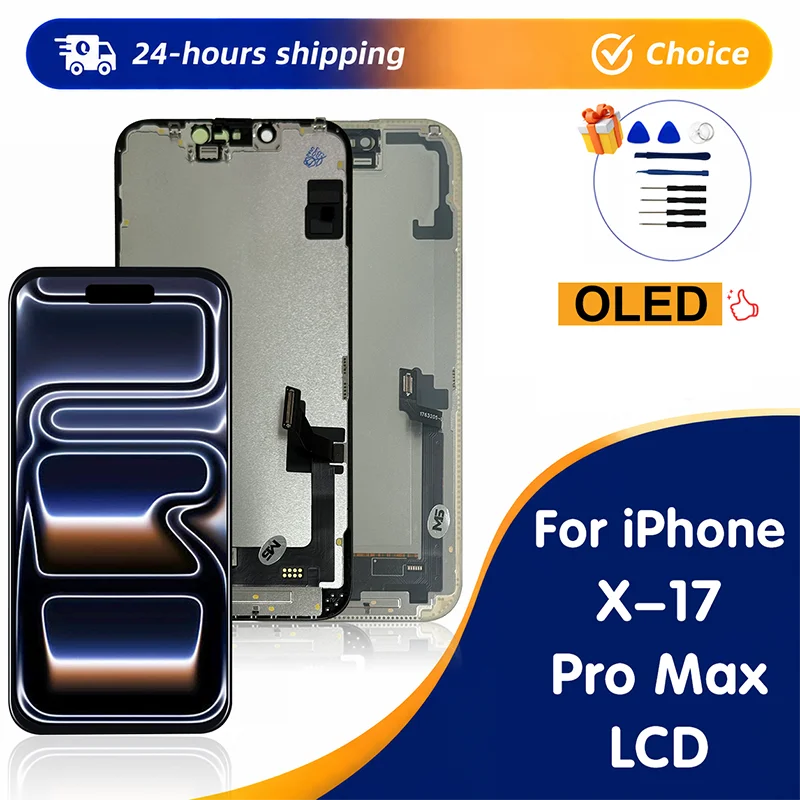 OEM XR 11 Screen OLED For iPhone 11 12 13 14 15 16 17 Pro Max LCD For iPhone X XS Max 12 Mini 14 Plus Display Digitizer Assembly