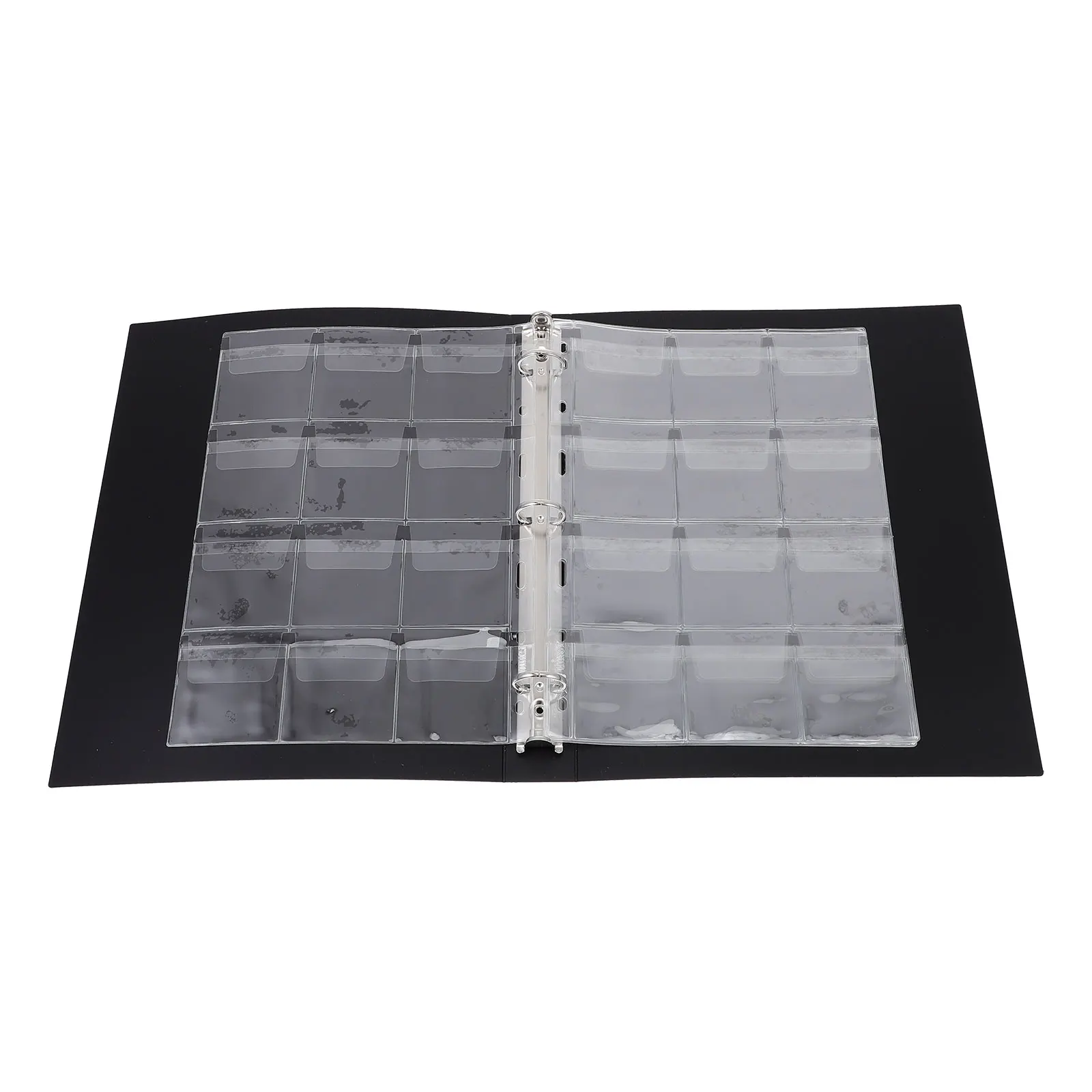 

Badge Storage Book Coin Album Page PVC Material Collecting Coins Cards Medals Tokens Memory Supplies Holder Bag Black