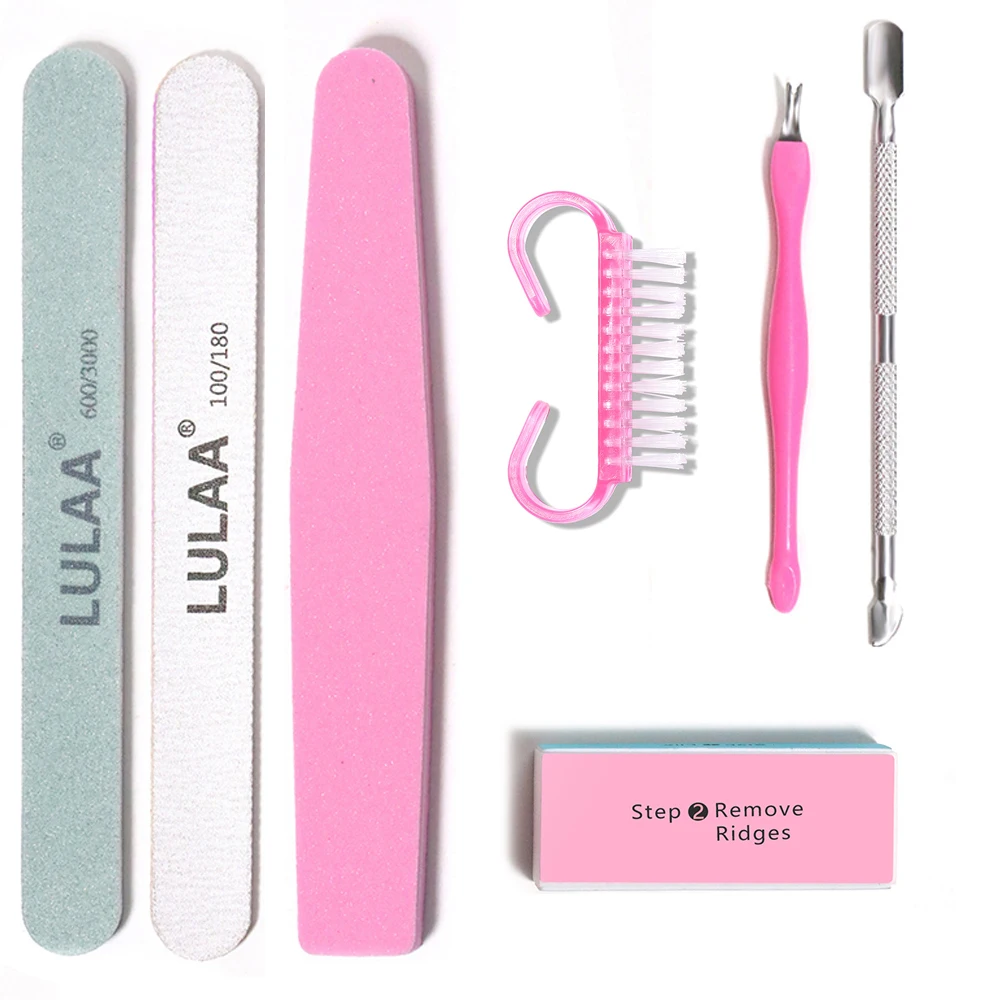 LINMANDA Manicure Kits Stainless Steel Manicure Set Nail Filing Accessories Sponge Rubbing Strip Personal Nail Care Utensils