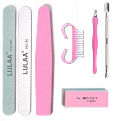 LINMANDA Manicure Kits Stainless Steel Manicure Set Nail Filing Accessories Sponge Rubbing Strip Personal Nail Care Utensils
