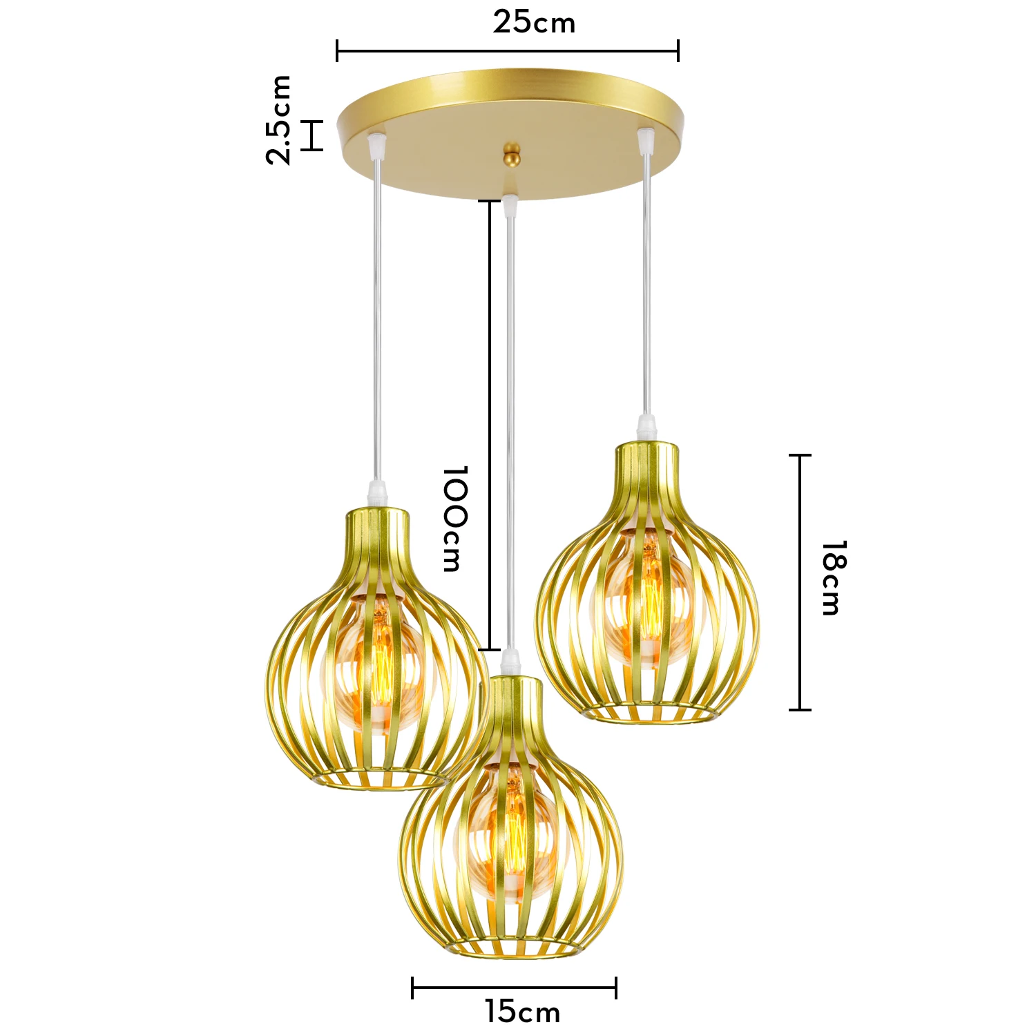 Retro Industriële Hanglamp Kap Geometrische Moderne Ijzeren Lampenkap Restaurant Hanglamp Creatieve Gang Verlichtingsarmatuur
