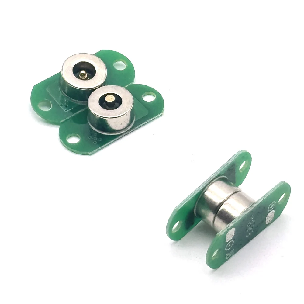 1Sets 1Pcs With installation holes Waterproof Magnetic Pogo Pin Connector 3A  Male Female Spring Loaded DC Power Socket