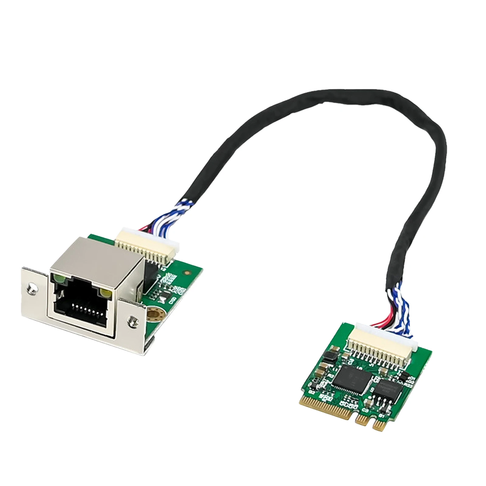 1 Piece M.2 A+E Key 2230 2.5GbE NIC Card Multi-Gigabit Ethernet Adapter Supports 2.5G 1G 100Mbps Network Transmission