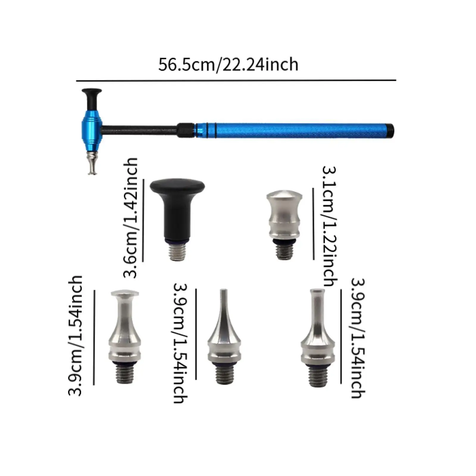 Zestaw narzędzi do bezlakierowego usuwania wgnieceń samochodowych, młotek poziomujący do ciężarówek, powierzchni metalowych, pralek, lodówek, motocykli i samochodów.