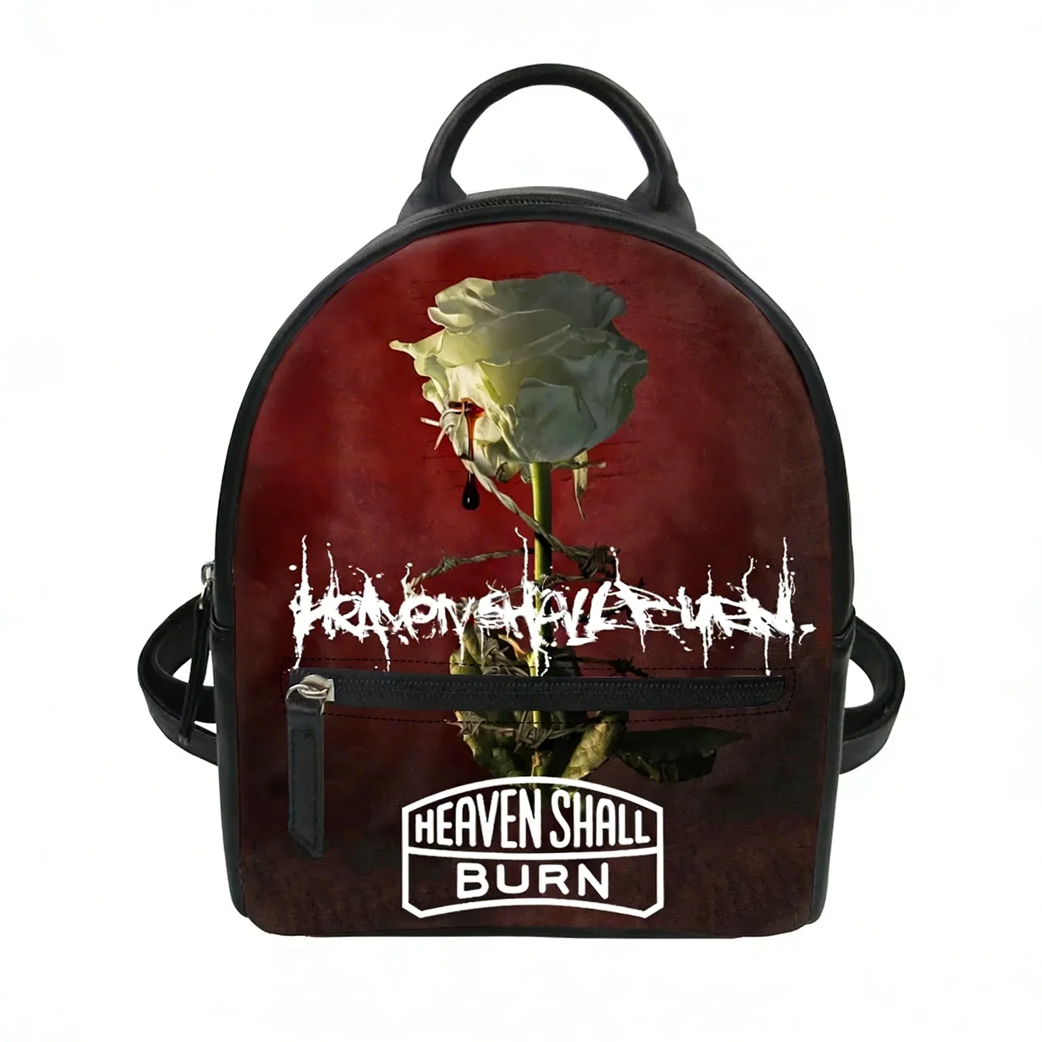 

Heaven Shall Burn Metal Band Custom Backpack Purse Carter Schoolbags Double Shoulder Bag Mini Daypack Leather Travel Bag